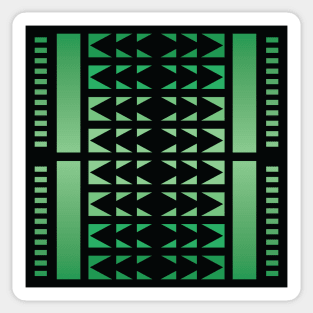“Dimensional Split” - V.6 Green - (Geometric Art) (Dimensions) - Doc Labs Sticker
